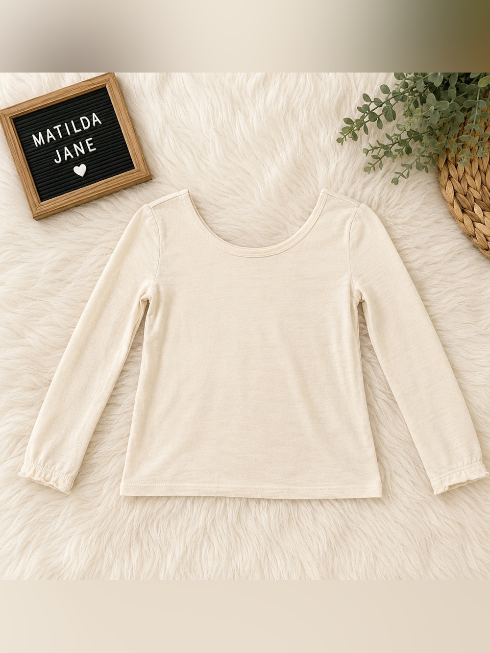 Matilda Jane Cream Long Sleeve Top Joanna Gaines